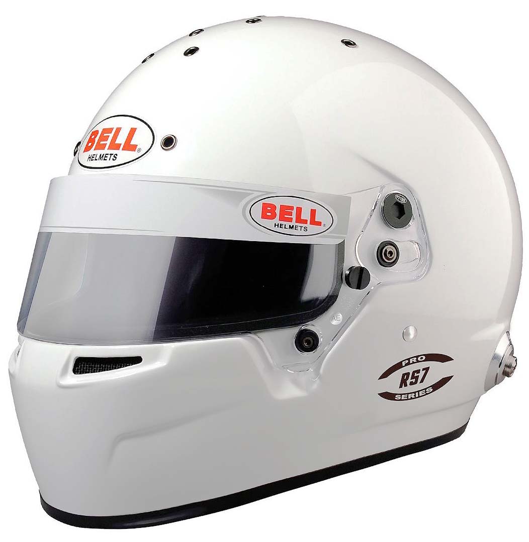Bell RS7 Pro Helmet SA2020 White Front View Image