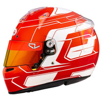 Thumbnail for Bell KC7-CMS Charles LeClerc Kart Racing Helmet left side Image