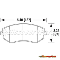 Thumbnail for Carbotech FRS-BRZ-GT86 Front Brake Pad Set CT1539