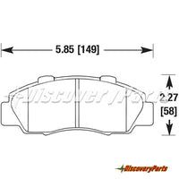 Thumbnail for Carbotech CT503 Acura Integra Type R Front Brake Pad Set