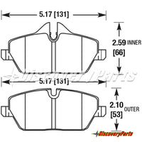 Thumbnail for Carbotech CT1308 Brake Pads - 07-19 Mini Cooper Front