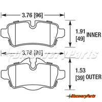 Thumbnail for Carbotech CT1309 Brake Pads - 07-15 Mini Cooper Rear