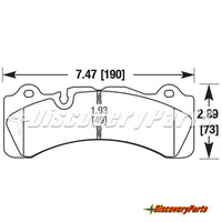 Thumbnail for Carbotech CTBBK Brake Pads for Brembo Gran Turismo 6-Piston Calipers