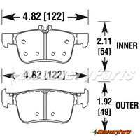 Thumbnail for Carbotech CT1878 Honda Civic Type R (FK8) Rear Brake Pad Set