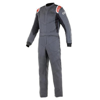 Thumbnail for ALPINESTARS KNOXVILLE V2 RACE SUIT GRAY /  RED FRONT IMAGE