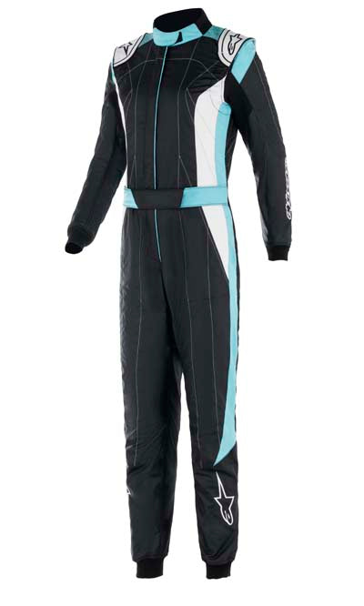 Alpinestars Stella Gp Pro Comp V2 Race Suit black / turquoise Front Image