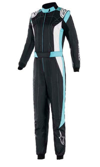 Thumbnail for Alpinestars Stella Gp Pro Comp V2 Race Suit black / turquoise Front Image