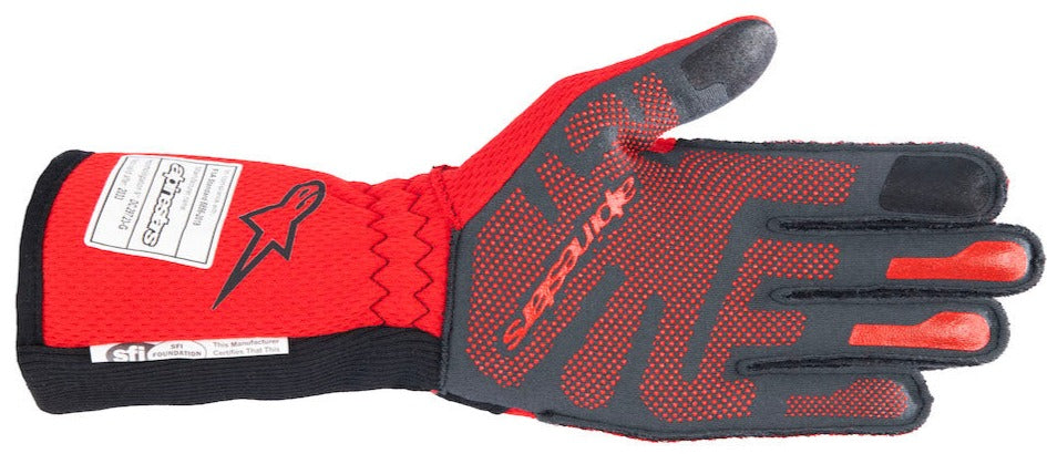 Alpinestars Tech-1 ZX v4 Nomex Gloves Black  /  Red Palm Image