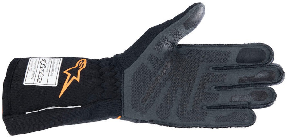 Alpinestars Tech-1 ZX v4 Nomex Gloves Black / Orange Palm Image