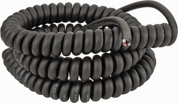 Coil Cord 5 Conductor 18" Long