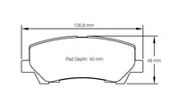 Thumbnail for Pagid Racing Brake Pads No. 8204