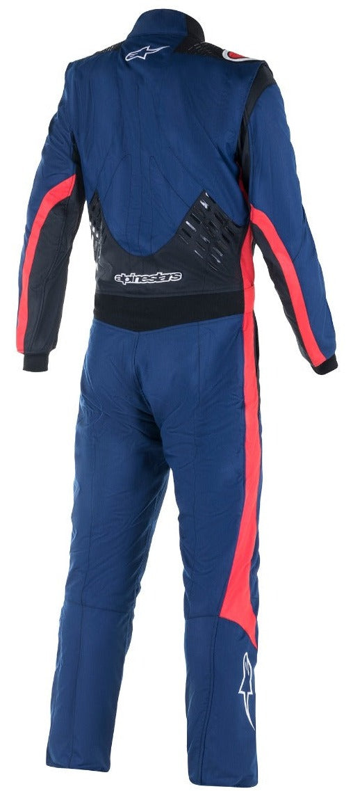 ALPINESTARS GP PRO COMP RACE SUIT BLUE / RED BACK IMAGE