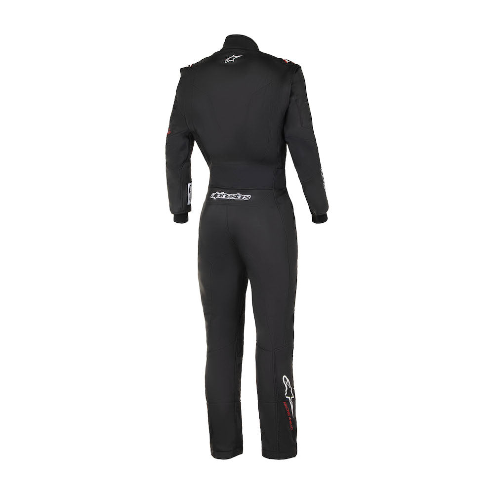 Alpinestars GP Tech v4 Fire Suit SFI Bootcut race suit, displaying its full-length design and features for motorsports safety.