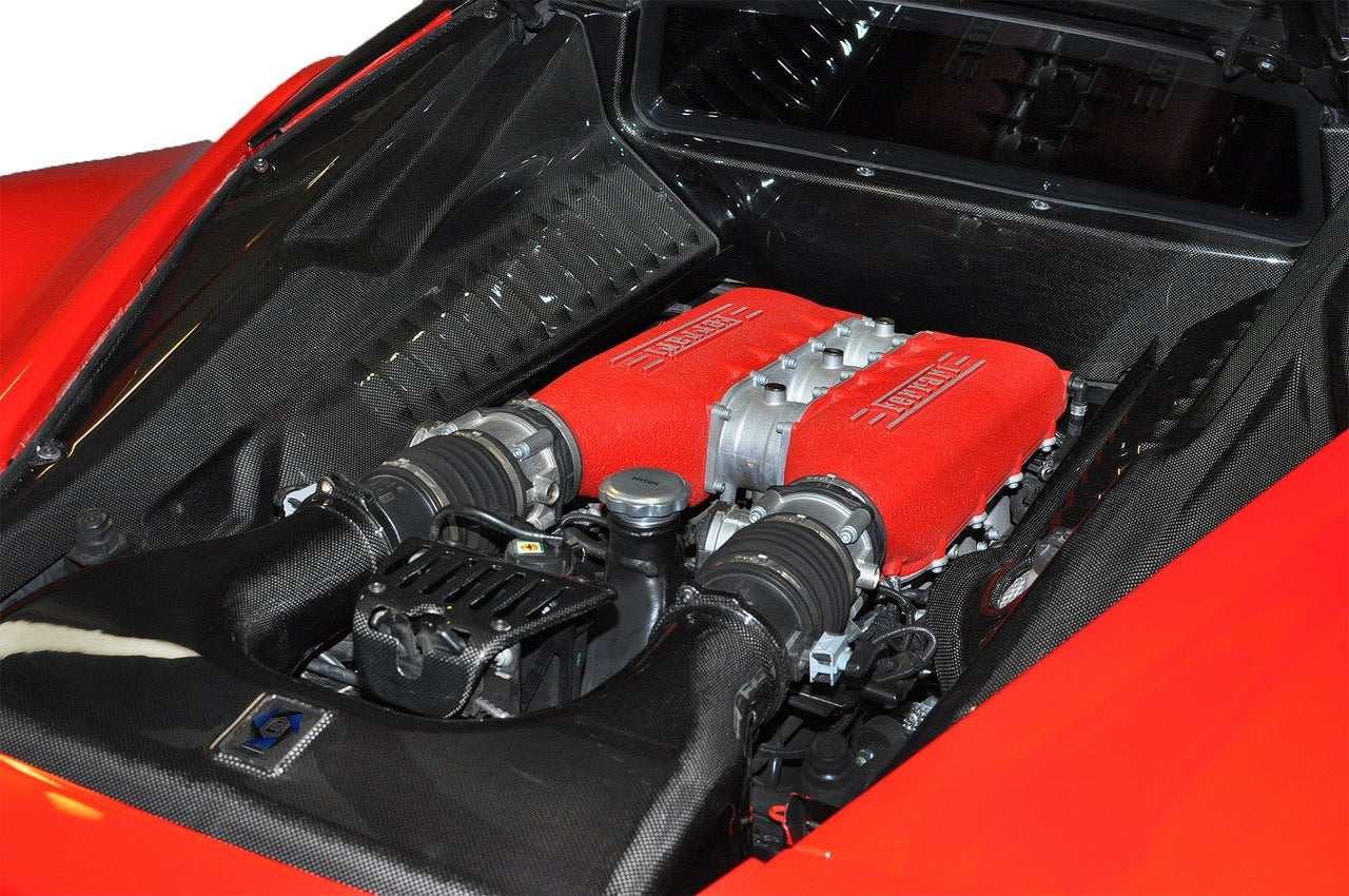 C3 Carbon Ferrari 458 Carbon Fiber Engine Trim