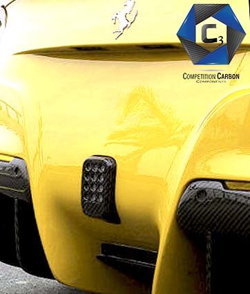 C3 Carbon Ferrari F12 Carbon Fiber Rear Fog Light Cover