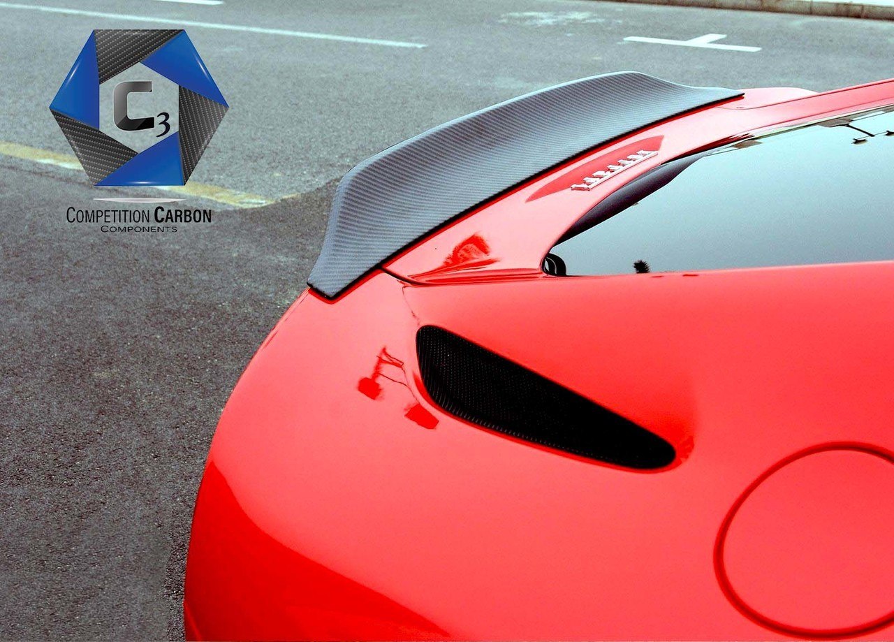 C3 Carbon Ferrari F12 Carbon Fiber Rear Spoiler