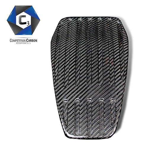 C3 Carbon McLaren Carbon Fiber Throttle Body Cover (Ribbed or Smooth)