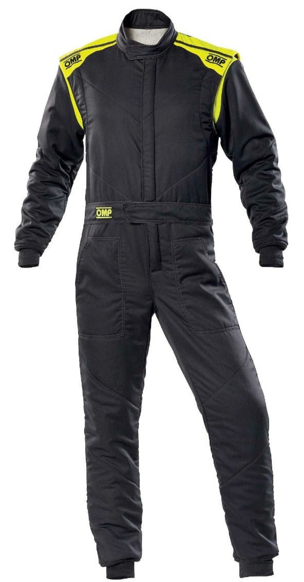 OMP-FIRST-S-DRIVER-Racing-Fire-Suit-Black/Yellow-Image