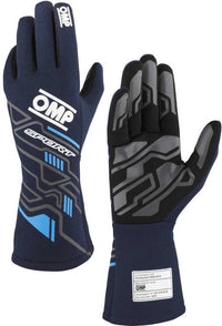 Thumbnail for OMP Sport Gloves FIA 88556-2018 NAVY BLUE IMAGE