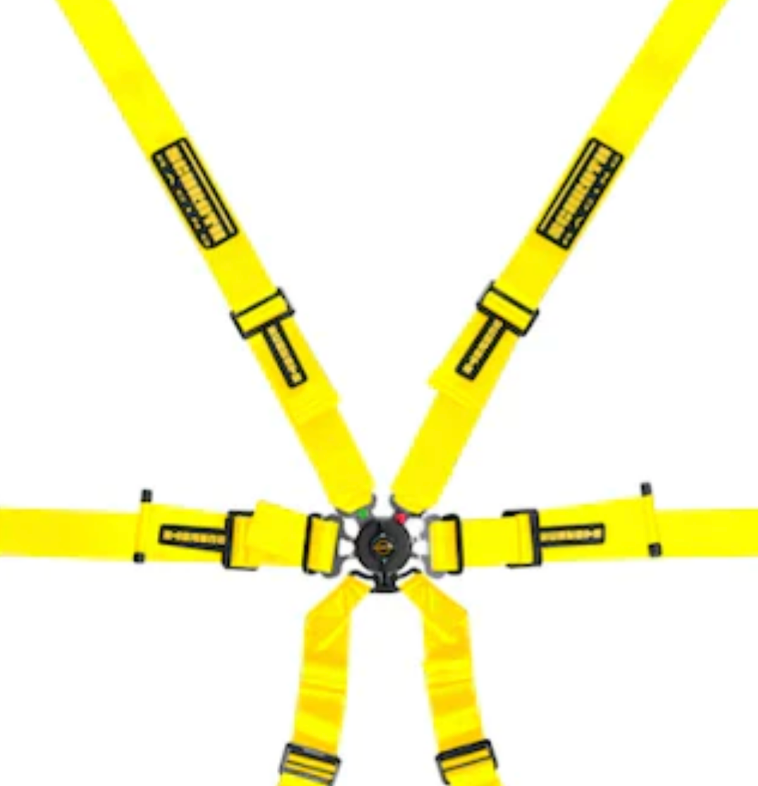 Schroth Flexi 2x2 Porsche GT3-GT4 6 Point Racing Harness 94700US Yellow