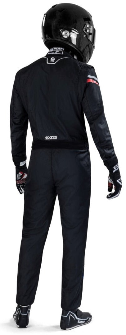 Sparco-Prime-Race-Suit-Black-Rear-Full Length-Image