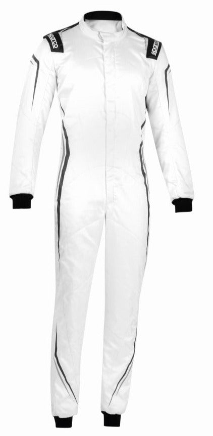 Sparco-Prime-Race-Suit-White-Front-Full Length-Image