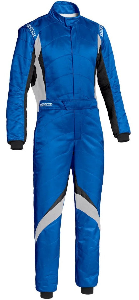 SPARCO SUPERSPEED RS9 RACE SUIT BLUE / WHITE FRONT IMAGE