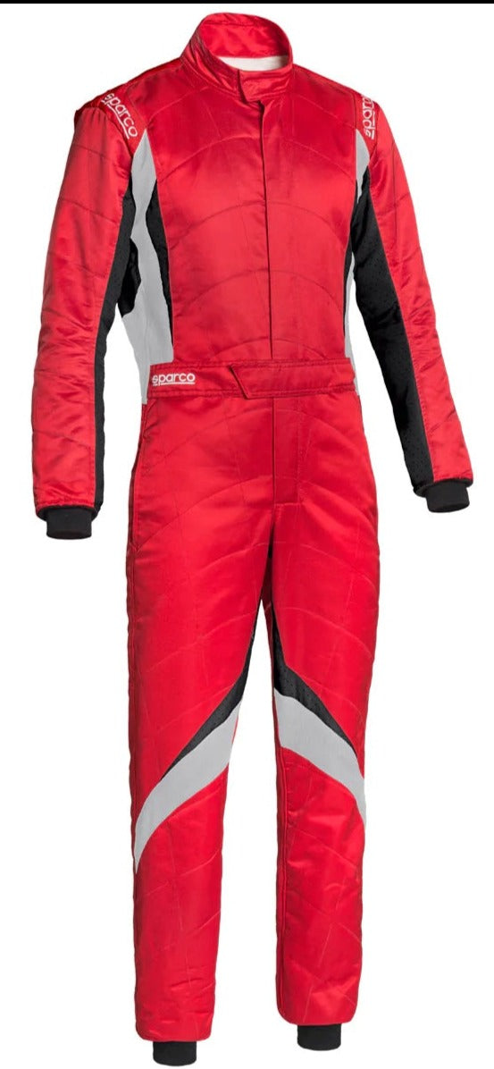 SPARCO SUPERSPEED RS9 RACE SUIT RED / WHITE FRONT IMAGE