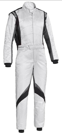 Thumbnail for SPARCO SUPERSPEED RS9 RACE SUIT WHITE / BLACK FRONT IMAGE