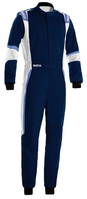 Sparco X-Light Race Suit Blue / White Front Image