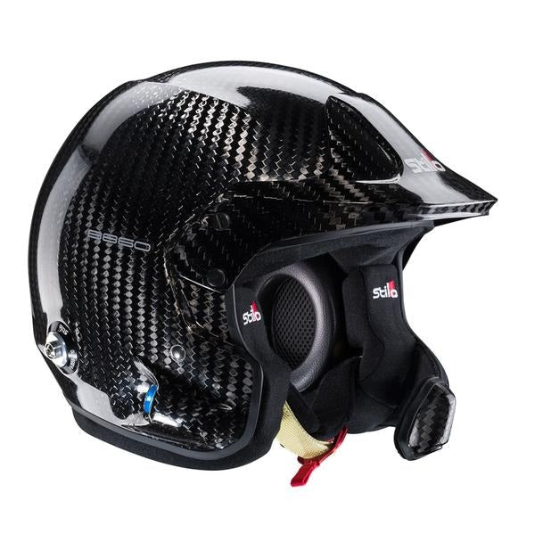 Stilo WRC Venti Carbon Fiber helmet 8860 Carbon Fiber Racing Helmet Image - Gloss Finish side view