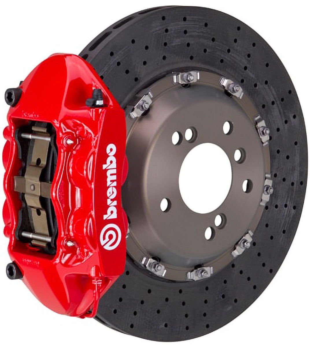 Brembo Logo Decal sticker vinyl caliper brake custom size - RED Color Set  of 6