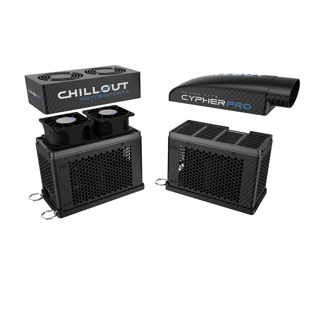 Image of Chillout Cypher Pro Ultra-Lite Carbon Fiber Micro Cooler top p[ates