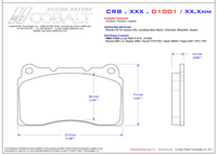 Thumbnail for Cobalt Corvette C7 Z07 (Z07 Carbon Ceramic Brakes w- Iron Disc) Brake Pads (Rear)