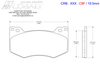 Thumbnail for Cobalt Corvette C8 Brake Pads (Front)