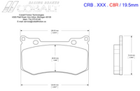 Thumbnail for Cobalt Corvette C8 Brake Pads (Rear)