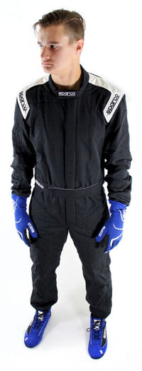 Thumbnail for SPARCO CONQUEST 2.0 RACE SUIT BLACK / WHITE CLEARANCE SALE LOWEST PRICES BIGGEST DISCOUNT REVIEW