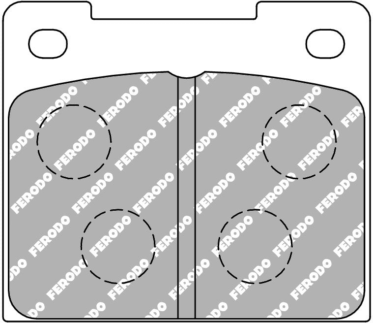 Image of Ferodo FCP809H DS2500 Lotus Super 7 Front Brake Pads