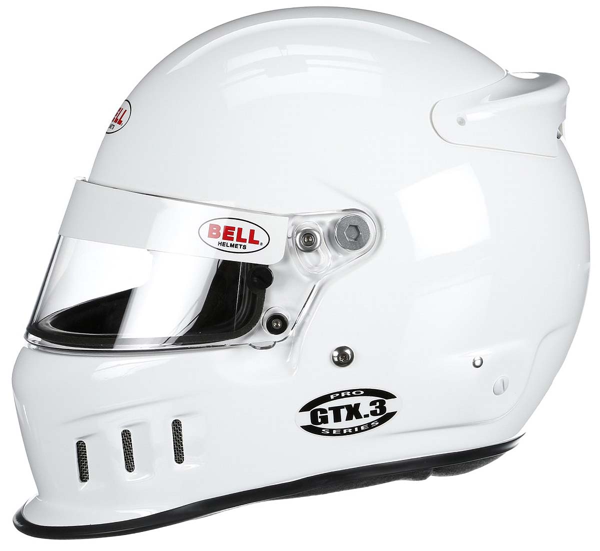 Detailed Bell White GTX.3 Helmet SA2020 side Image