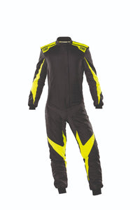 Thumbnail for OMP ONE EVO X RACE SUIT WITH DRIVER REVIEWS THE BEST DEAL AT THE LOWEST PRICE WITH THE LARGEST DISCOUNTS BLACK / YELLOW IMAGE