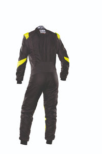 Thumbnail for OMP ONE EVO X RACE SUIT WITH DRIVER REVIEWS THE BEST DEAL AT THE LOWEST PRICE WITH THE LARGEST DISCOUNTS BLACK / YELLOW BACK IMAGE