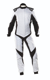 Thumbnail for OMP ONE EVO X RACE SUIT WITH DRIVER REVIEWS SILVER/BLACK IMAGE
