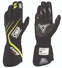 Thumbnail for OMP One Evo X Nomex Gloves Black / Yellow Image