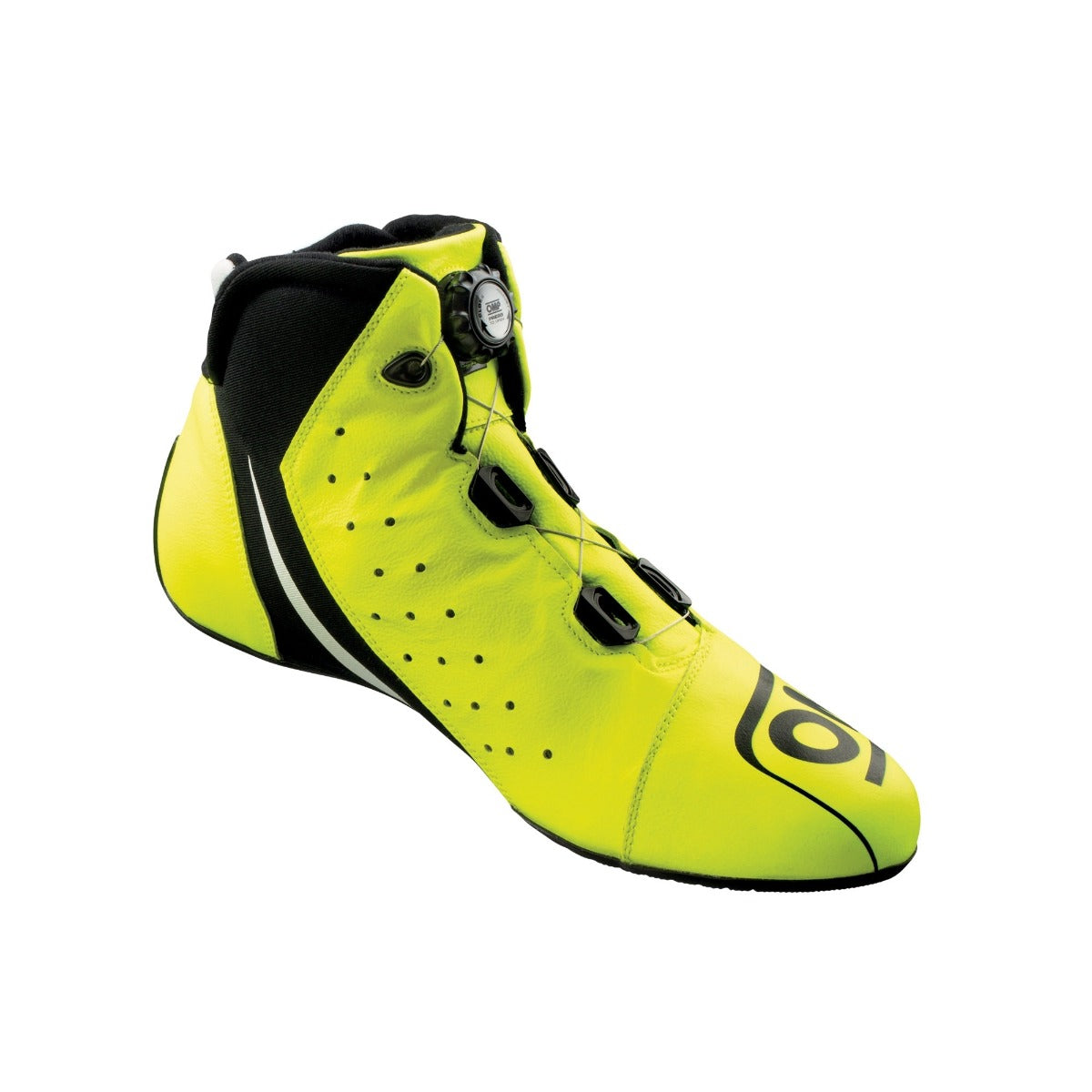 OMP One Evo X R Nomex Race Shoe in bright yellow