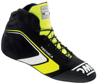 Thumbnail for OMP Tecnica Racing Shoes Black / Yellow Right Side Image