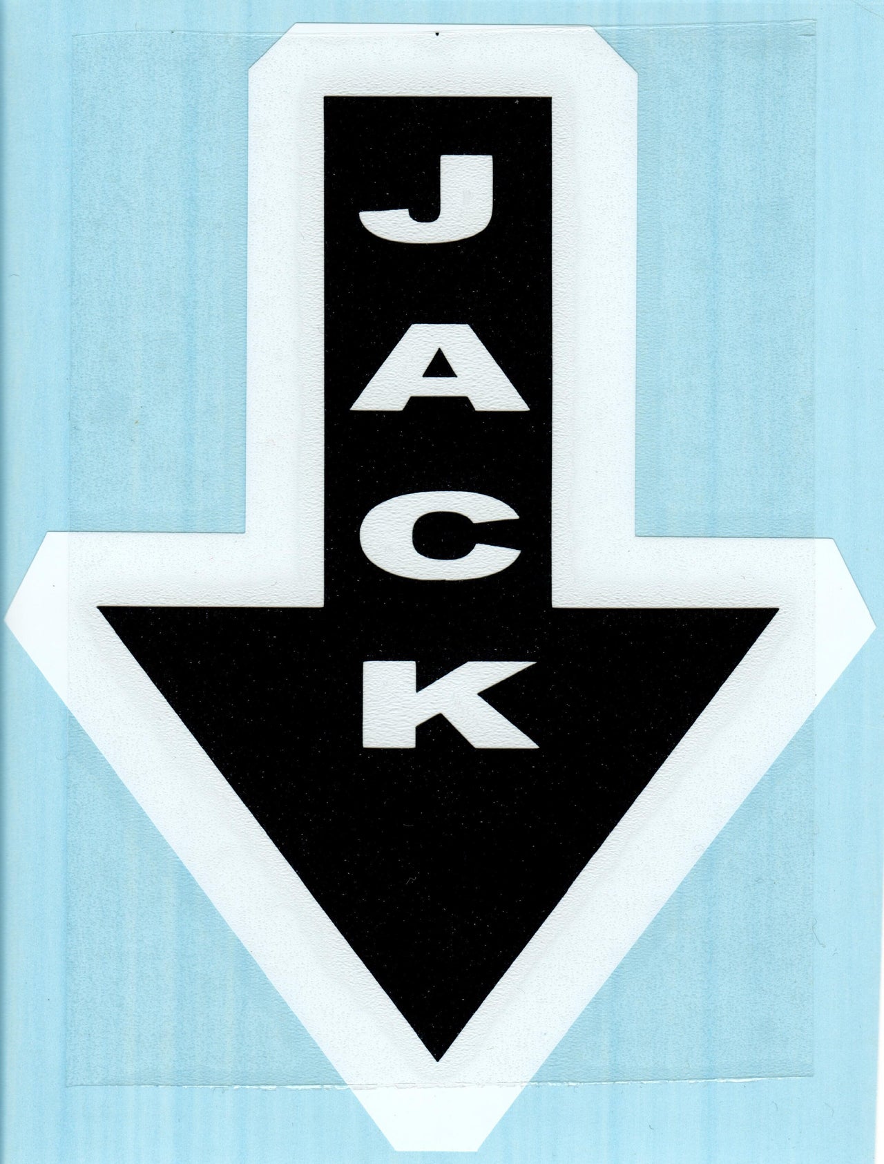 Jack Decal - Black on White