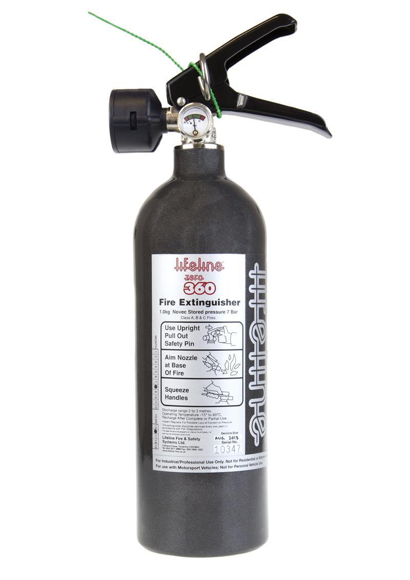 Zero 360 1.0 Kg Novec 1230 Belt Mounted Extinguisher