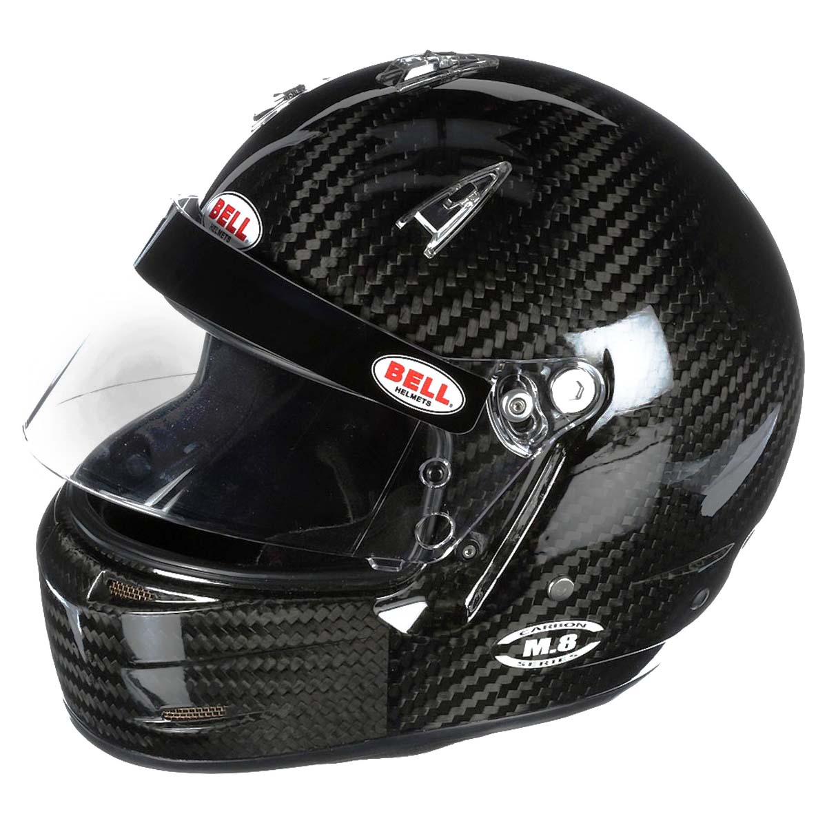High-Resolution Bell M.8 Carbon Fiber Helmet SA2020 Side Image