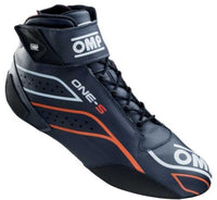 Thumbnail for OMP ONE-S Racing Shoes Blue / Orange Right side profile Image