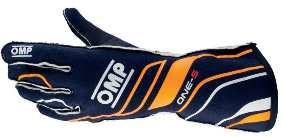 OMP ONE-S Nomex Gloves Blue / Orange Image